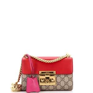 Gucci Padlock Shoulder Bag Gg Coated #200489G12B
